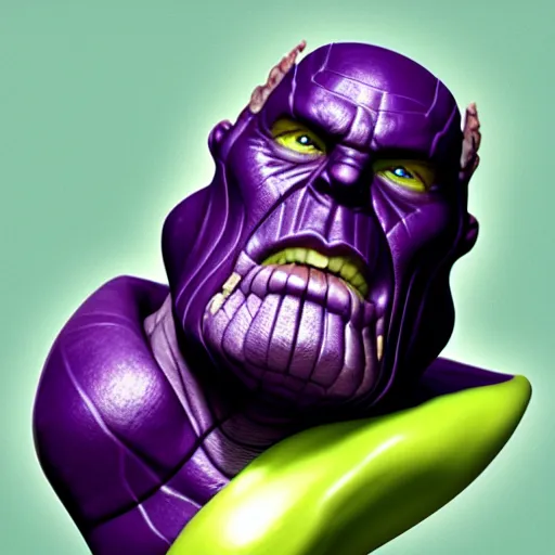Prompt: thanos's face in a grape, hyperdetailed, artstation, cgsociety, 8 k
