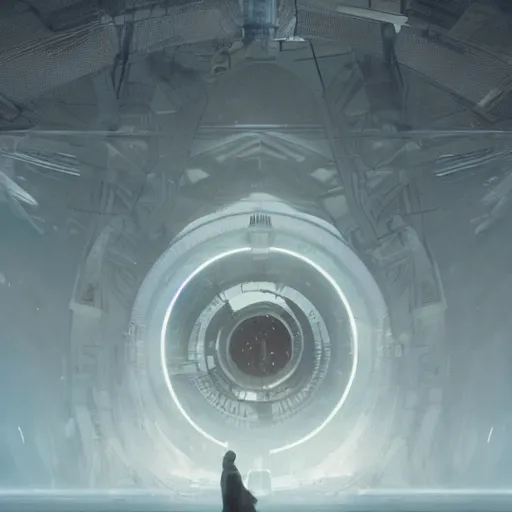 Image similar to centered rule of thirds 5 0 mm film still of the hyperintelligent technological singularity soul, 3 d render octane, sharp focus, art by greg rutkowski