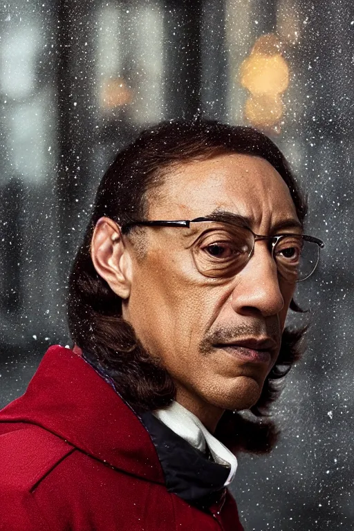 Prompt: portrait of Giancarlo Esposito as Lord Farquaad, breaking bad theme, royalty, highend, elegant, superficial, close-up, sigma male, rule of thirds, victorian painting, award winning photo, highly detailed features, raining, ethereal lighting, castle backdrop, masterpiece