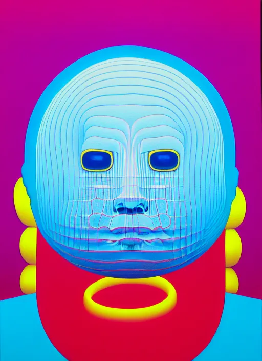 Image similar to insight a men by shusei nagaoka, kaws, david rudnick, airbrush on canvas, pastell colours, cell shaded!!!, 8 k