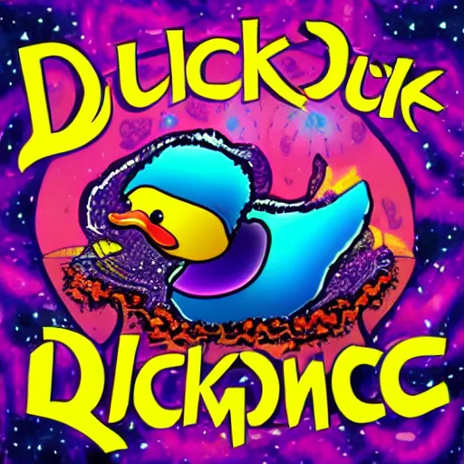 Image similar to duck cosmic horror