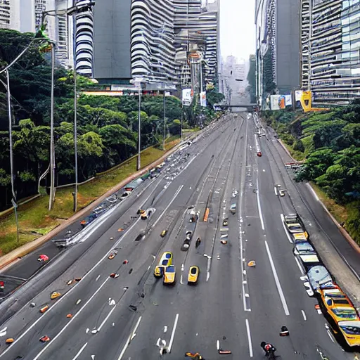 Prompt: avenida paulista, stalenhag