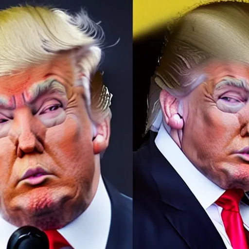 Prompt: Donald Trump with mohawk hairstyle
