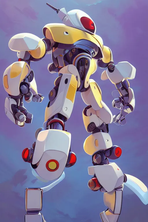 Image similar to metabots medabots medarotto medarot robot minimalist comics, behance hd by jesper ejsing, by rhads, makoto shinkai and lois van baarle, ilya kuvshinov, rossdraws global illumination ray tracing hdr radiating a glowing aura