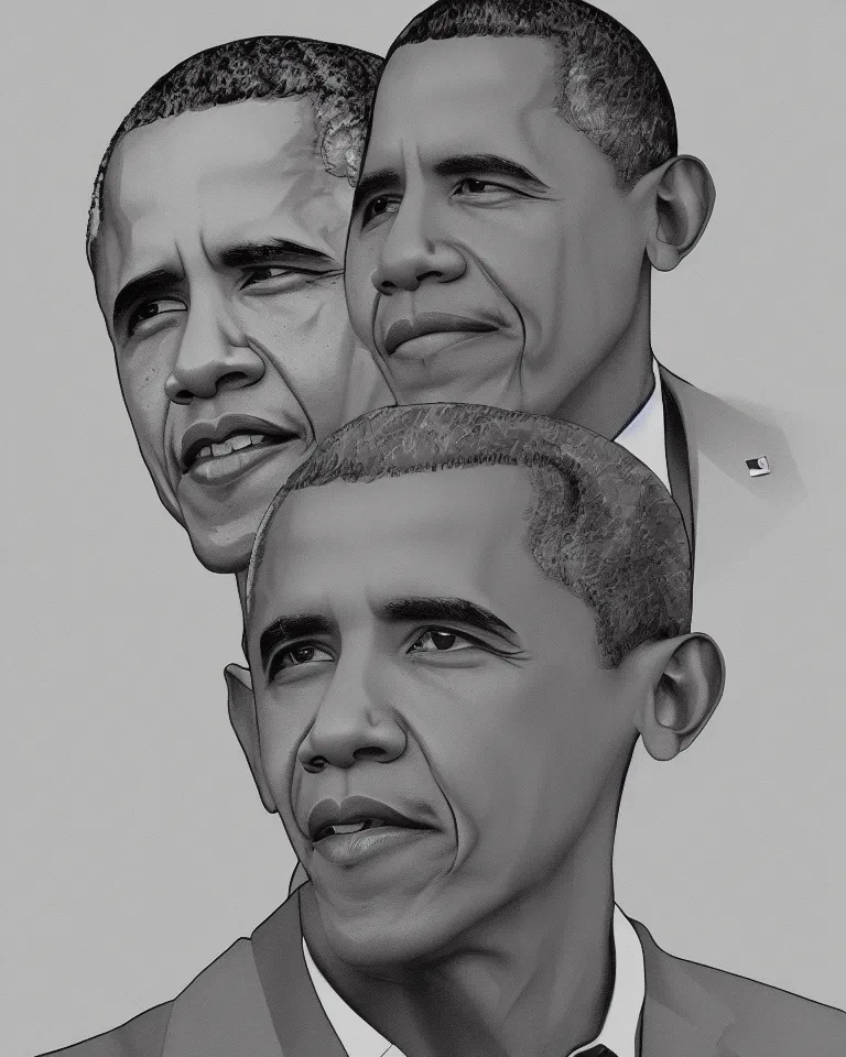 Prompt: barack obama, valorant art style