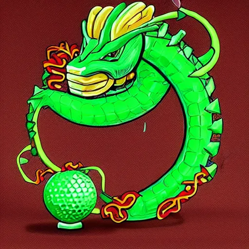 Image similar to shenron playing golf