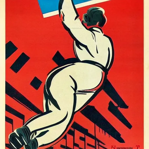 Image similar to winning the national farting contest, soviet propaganda poster art from 1 9 5 0, colored, highly detailed illustration