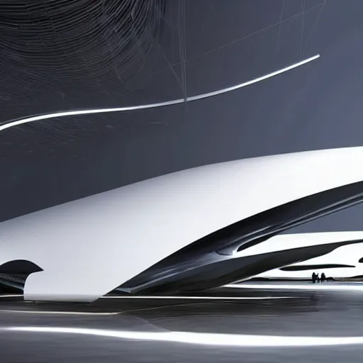 Prompt: Zaha Hadid Fantast World