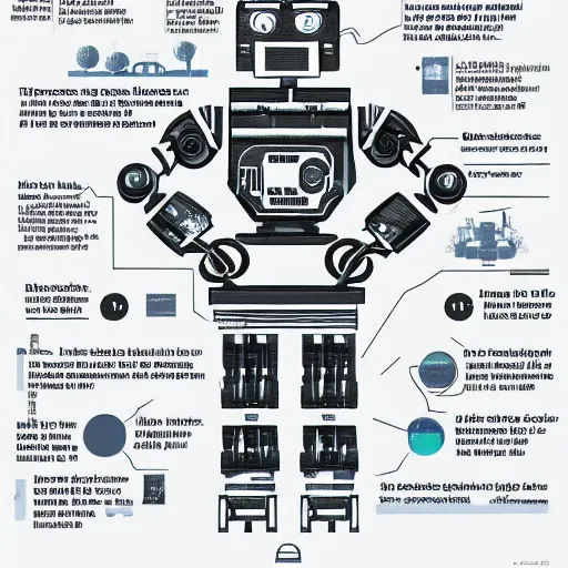 Image similar to barack obama as a robot blueprint