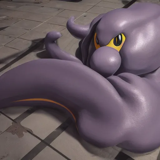 Image similar to the pokemon muk in real life, photorealistic unreal engine 5 render,