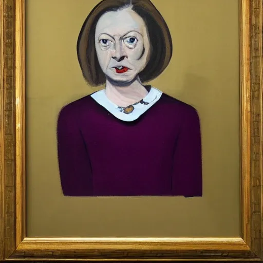 Image similar to francis bacon portrait of liz truss