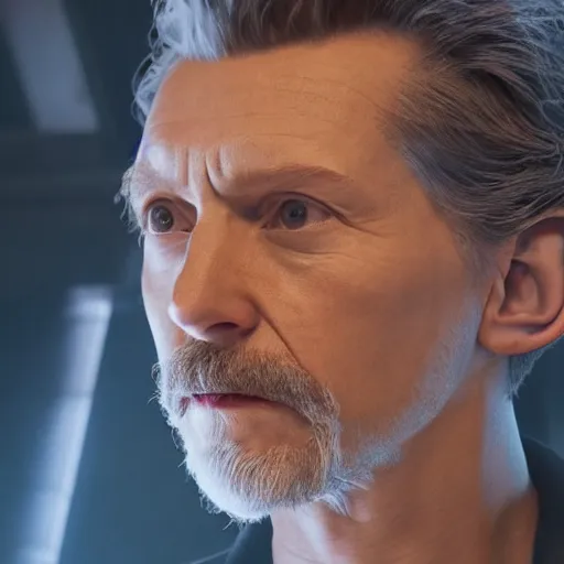 Image similar to tom holland as a rough dirty old man with a scruffy beard in a dark blue trenchcoat as the new doctor who, cinematic, volumetric lighting, f 8 aperture, cinematic eastman 5 3 8 4 film, photorealistic