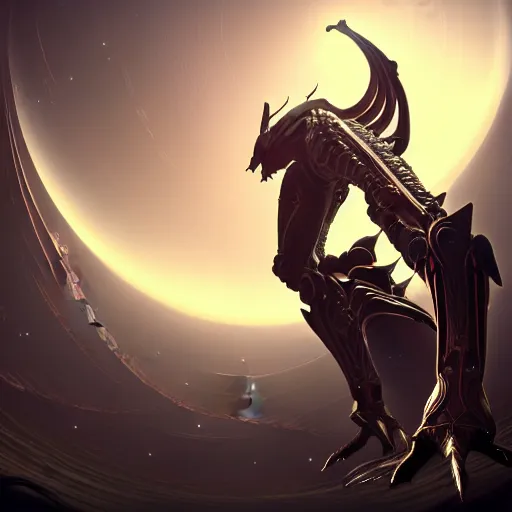 Image similar to highly detailed giantess shot exquisite warframe fanart, worms eye view, looking up at a giant 500 foot tall beautiful saryn prime female warframe, as a stunning anthropomorphic robot female dragon, looming over, posing elegantly, proportionally accurate, anatomically correct, sharp claws, two arms, two legs, camera close to the legs and feet, giantess shot, upward shot, ground view shot, leg and thigh shot, epic shot, high quality, captura, realistic, professional digital art, high end digital art, furry art, macro art, giantess art, anthro art, DeviantArt, artstation, Furaffinity, 3D realism, 8k HD render, epic lighting, depth of field