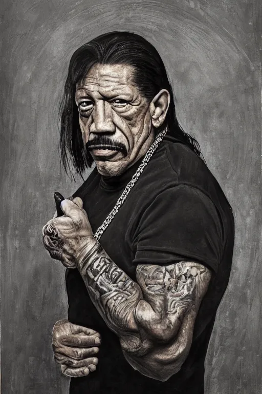 Image similar to portrait of Danny Trejo