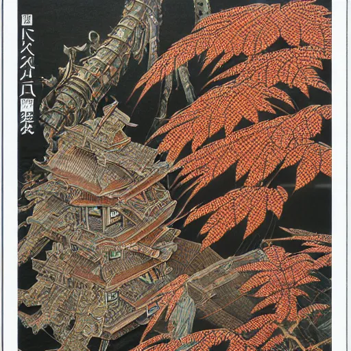 Image similar to 8 k 3 d capture scan of japanese package, high textured, conceptual, intricate detailed painting, illustration sharp detail, manga 1 9 9 0