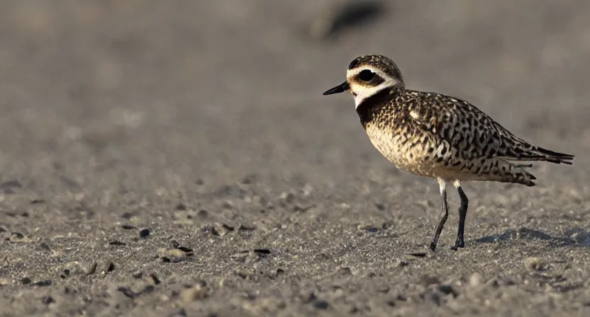 Image similar to pacific golden plover in the style of Animal Crossing