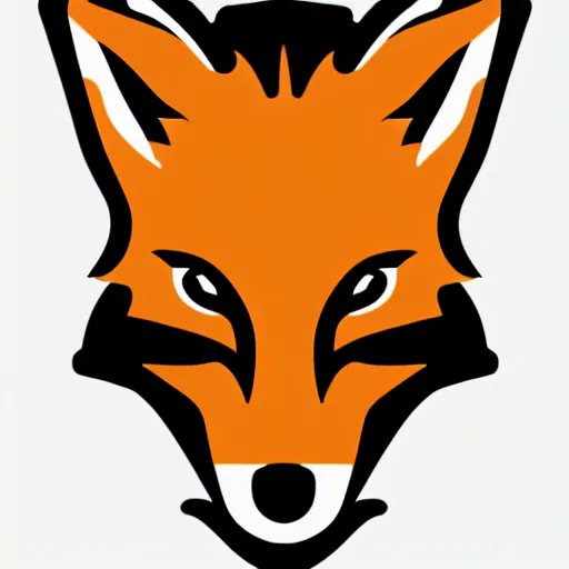 Image similar to a vector logo of a fox with candle head