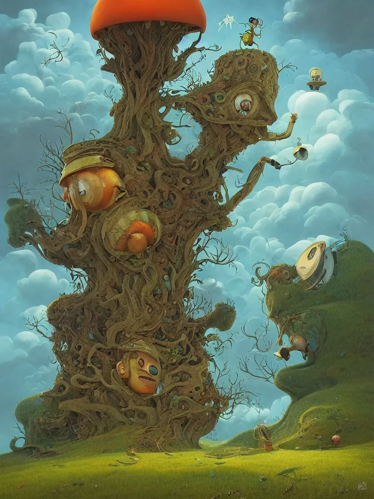 Image similar to gediminas pranckevicius infected mushrooms mohawk projector portrait by gaston bussierre and charles vess and james jean and erik jones and rhads, inspired by rick and morty, epic, funny, huge scale, beautiful fine face features, intricate high details, sharp, ultradetailed