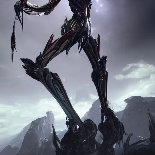 Prompt: high quality bug pov of a beautiful and stunning giant valkyr warframe, doing an elegant pose high above you, looms over you, about to step on you, unaware of your existence, slick elegant design, sharp claws, detailed shot legs-up, highly detailed art, epic cinematic shot, realistic, professional digital art, high end digital art, furry art, DeviantArt, artstation, Furaffinity, 8k HD render, epic lighting, depth of field