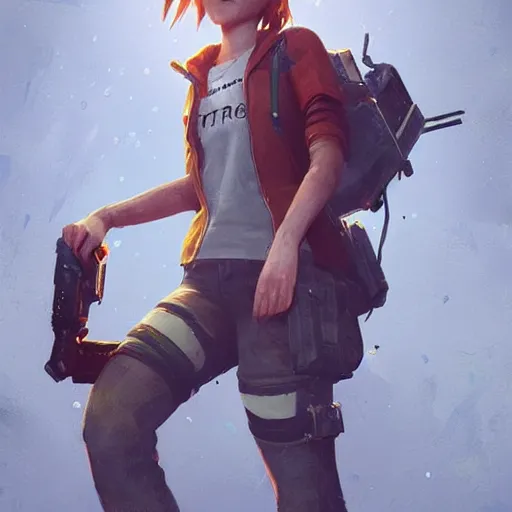 Image similar to astronauta, style game life is strange of square enix, trending on artstation, painted by greg rutkowski, render with game the last of us parte ii details