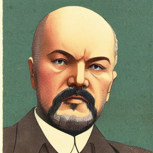 Prompt: lenin in japanese anime style