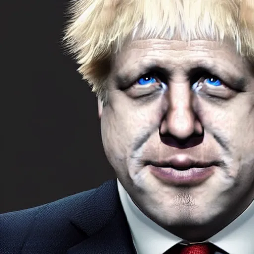 Image similar to boris johnson as evil marvel character, photorealistic, villain, 8 k