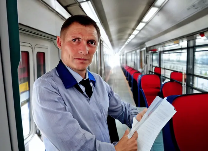 Image similar to train driver of the Russian Railways