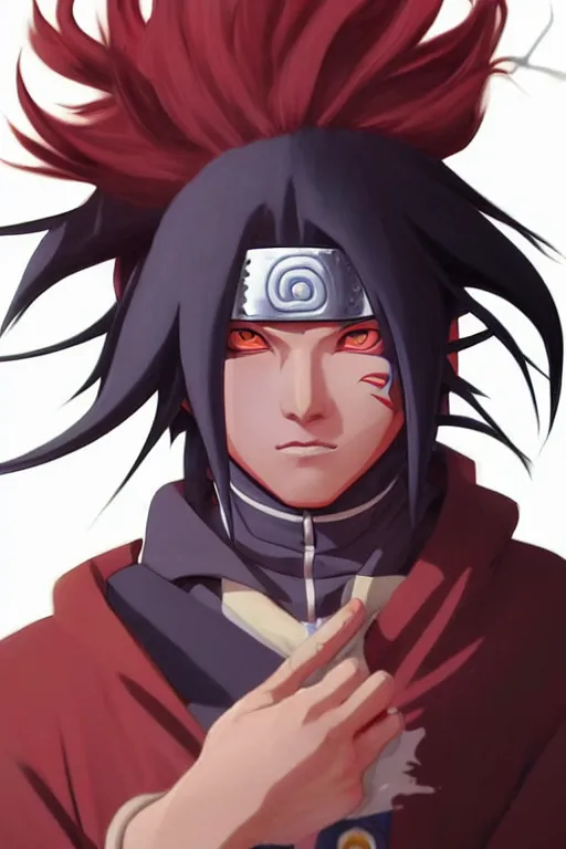 Image similar to portrait of madara uchiha from naruto shippuden, highly detailed, digital painting, artstation, concept art, smooth, sharp focus, illustration, art by artgerm and greg rutkowski and alphonse mucha, beautiful composition