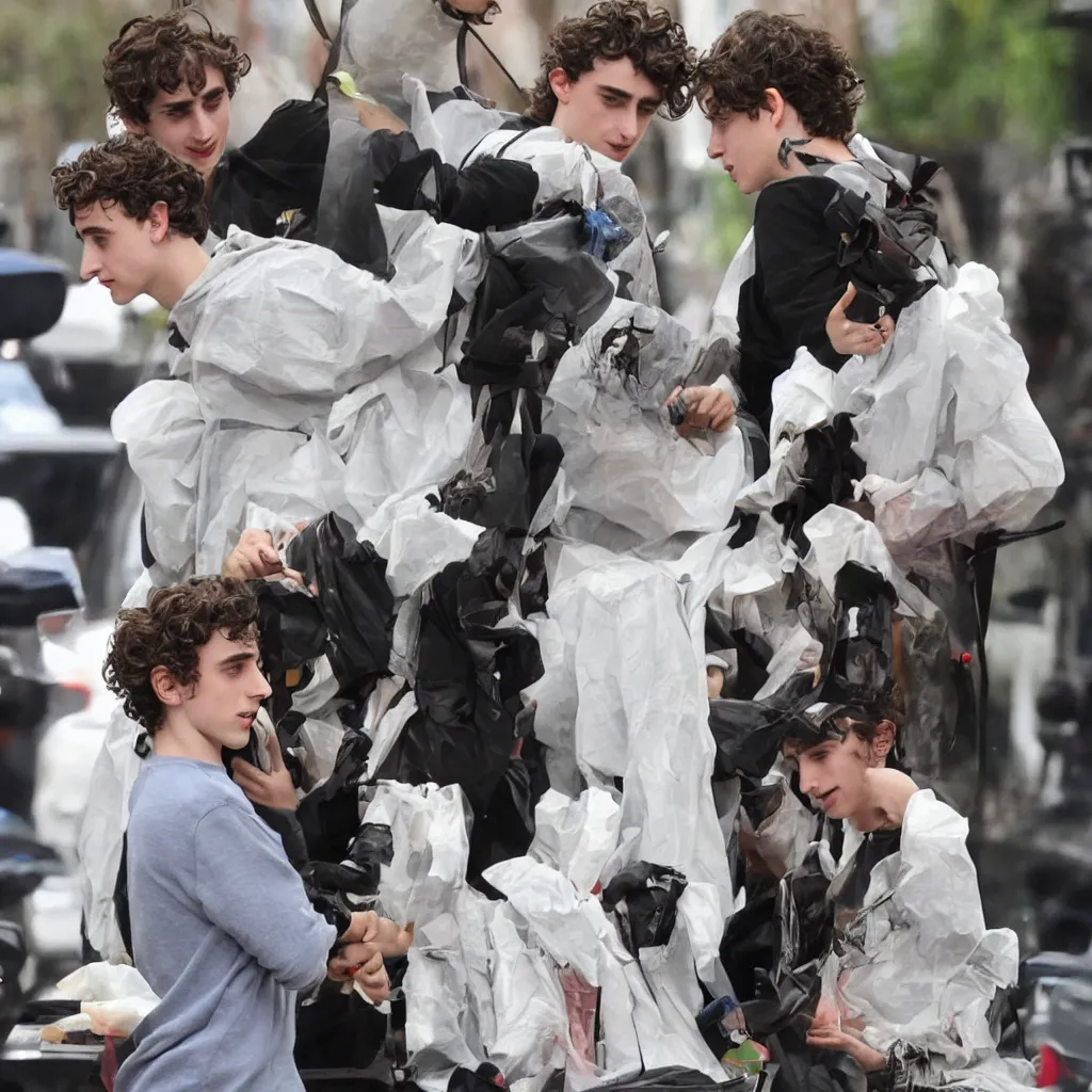 Prompt: timothee chalamet, the amazing lice picker