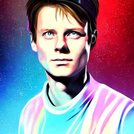 Image similar to marty mcfly, digital art, 8 k, character, realism, anime, portrait