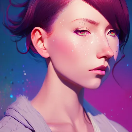 Image similar to a portrait of a beautiful molly wryn, subatomic, art by ilya kuvshinov and wlop and and josan gonzalez, shikanosuke yagaki, mitsumayo, reivaille, digital art, highly detailed, intricate, sharp focus, trending on artstation hq, deviantart, pinterest, unreal engine 5, 4 k uhd image