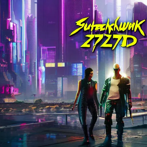 Image similar to cyberpunk 1 2 7 7