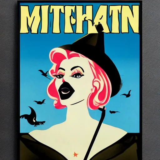 Image similar to anti - witch modern propaganda poster