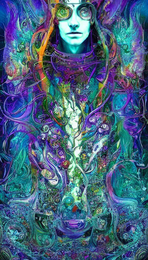 Image similar to Psytrance Artwork, by Android jones,