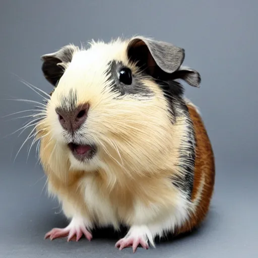 Image similar to grey abyssinian guinea pig photo realistic