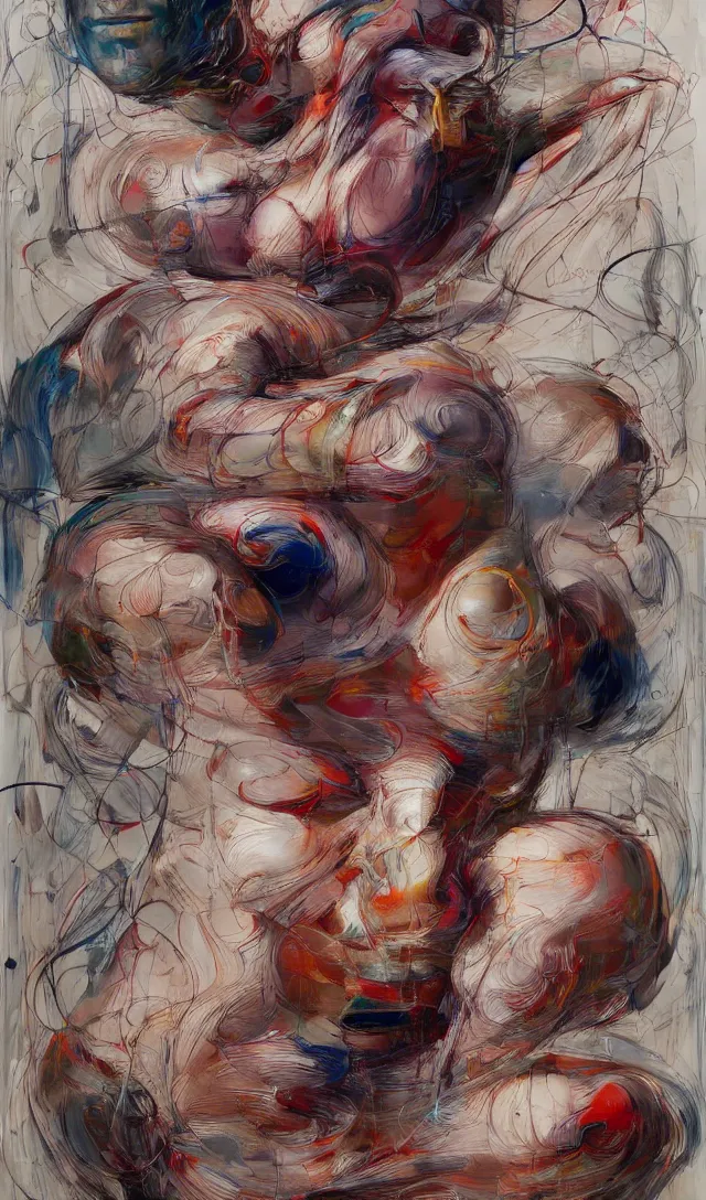 Image similar to it is only with the heart that one can see rightly ; what is essential is invisible to the eye. full body by jenny saville, scifi, neo - gothic, intricate, rich deep colors. part by james jean, part by adrian ghenie and gerhard richter.