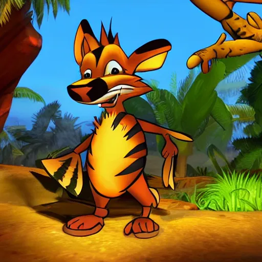 Image similar to ty the tasmanian tiger