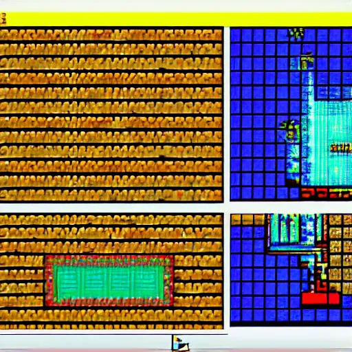 Prompt: character in weird videogame on windows 3.1, ms dos, pixelart, 16-bit, dithered.