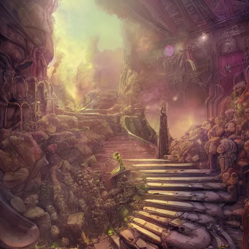 Image similar to Led Zeppelin, high resolution fantasy concept art, realistic, intricate details, soft lighting