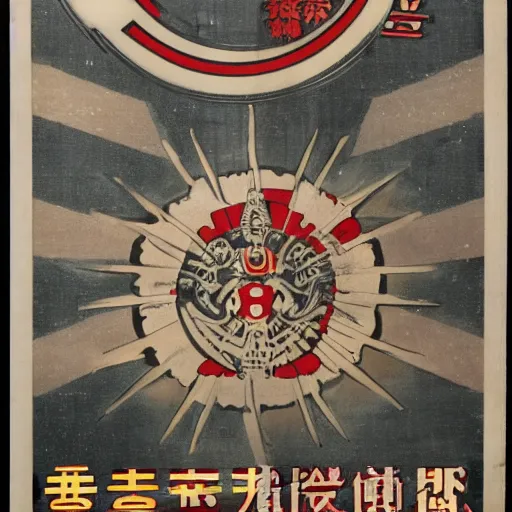 Prompt: imperial japanese propaganda, space marines