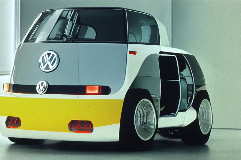 Image similar to designed by giorgetto giugiaro futuristic and 2 0 2 0 vw bus bmw m 1 9 1 1, ektachrome photograph, volumetric lighting, f 8 aperture, cinematic eastman 5 3 8 4 film