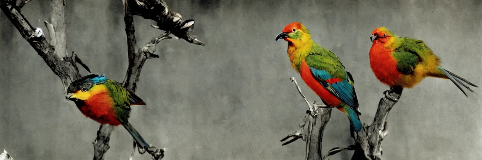 Image similar to ” a color photo of a bird by terry o ´ neill ”