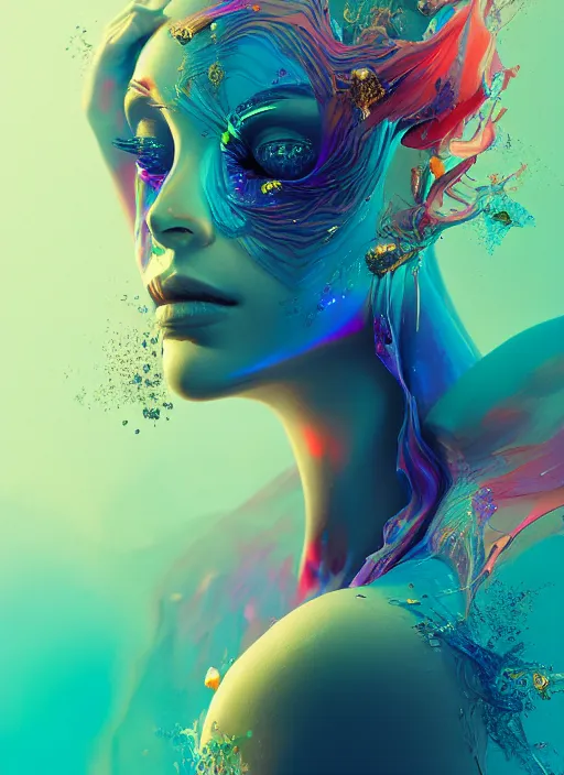 Prompt: art by alberto seveso, iridescent beautiful magical treasure, sharp focus, raytracing, intricate linework, bright precious crystals, 4 k detailed hyperrealistic concept art by artem chebokha, makoto shinkai