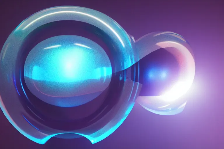 Prompt: iridescent blue bubble logo realistic lighting, octane render, by wlop, artgerm, trending on artstation