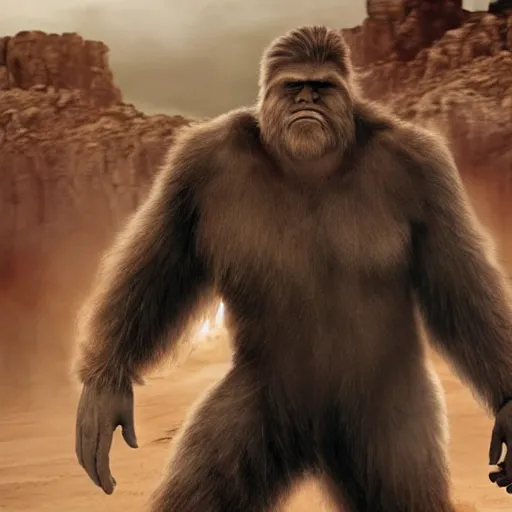 Prompt: bigfoot in mad max