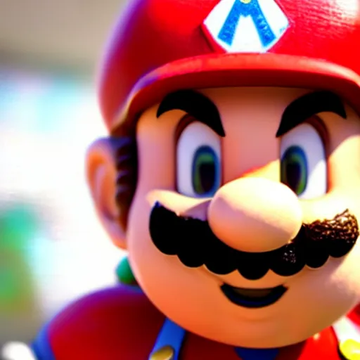 Image similar to ryan reynolds as super mario, highly detailed, extremely high quality, hd, 4 k, 8 k, canon 3 0 0 mm, professional photographer, 4 0 mp, lifelike, top - rated, award winning, realistic, detailed lighting, detailed shadows, sharp, no blur, edited, corrected, trending