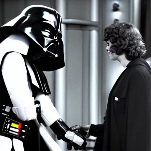 Image similar to photo of Darth Vader guest appearance on 1975 episode of “The Love Boat