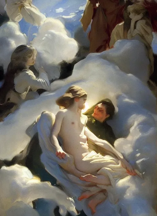 Image similar to a painting so beautiful and universally loved it creates peace on earth, profound epiphany, trending on artstation, by john singer sargent