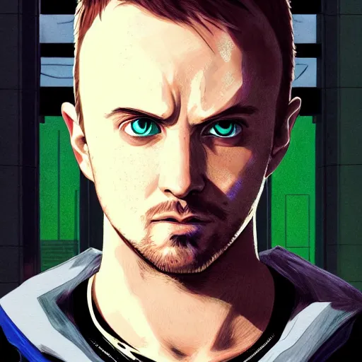 Image similar to portrait of cyberpunk jesse pinkman, anime fantasy illustration by tomoyuki yamasaki, kyoto studio, madhouse, ufotable, comixwave films, trending on artstation