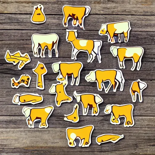 Image similar to cow stickerpack